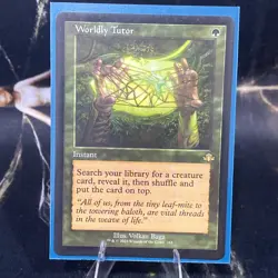 Magic the Gathering Worldly Tutor - Retro Frame - LP - Dominaria Remastered mtg - Image 1