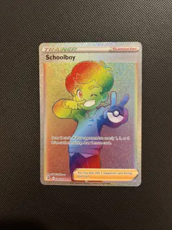 Pokemon TCG Schoolboy Fusion Strike Holo Card 276/264 Secret Rare - Image 1