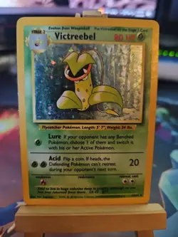 Pokemon TCG Victreebel Holo Rare Unlimited Jungle 14/64 No Symbol Error MP - Image 1