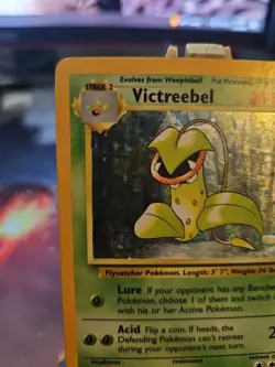 Pokemon TCG Victreebel Holo Rare Unlimited Jungle 14/64 No Symbol Error MP - Image 2