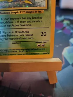 Pokemon TCG Victreebel Holo Rare Unlimited Jungle 14/64 No Symbol Error MP - Image 4