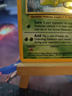 Pokemon TCG Victreebel Holo Rare Unlimited Jungle 14/64 No Symbol Error MP - Image 5