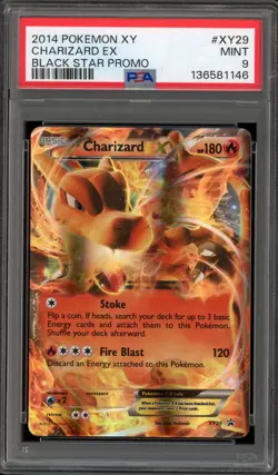 Pokemon Charizard EX Black Star Holo Promo XY29 PSA 9 Mint - Image 1