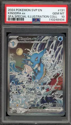Pokemon Kingdra ex SFA Special Illustration Coll. Promo SVP EN 131 PSA 10 - Image 1