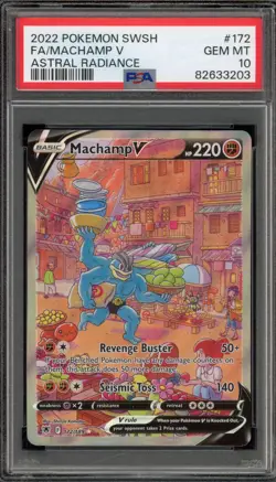 Pokemon Machamp V Astral Radiance Full Alt Art #172 PSA 10 Gem Mint - Image 1
