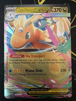 Mega Dragonite EX Ascended Heroes 152/217 HOLO Near Mint Pokemon TCG (NM) - Image 3