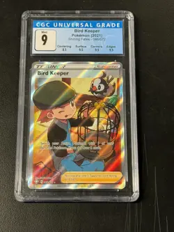 Bird Keeper 2021 Shining Fates 066/072 CGC 9 Pokemon - Image 1