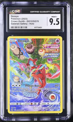 2023 Pokemon Deoxys Crown Zenith GG12/GG70 Galarian Gallery CGC MINT+ 9.5 - Image 1