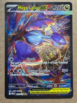 2025 Pokemon Mega Evolution LATIAS EX 181/132 Special Illustration Rare English - Image 1