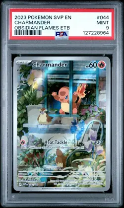 2023 POKEMON SVP EN-SV BLACK STAR PROMO #044 CHARMANDER PSA 9 - Image 1