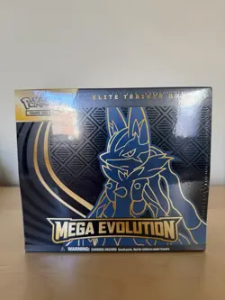 Pokemon TC: Mega Evolutions Elite Trainer Box ETB Lucario FACTORY SEALED - Image 1