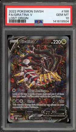 Pokemon Giratina V Lost Origin Full Alt Art #186 PSA 10 Gem Mint - Image 1