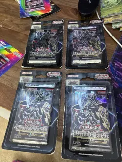 Yu-Gi-Oh! TCG Battle Of Chaos Bundle 1st Ed Factory Sealed Blister Booster x 4 - Image 1