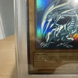 2002 Yu-Gi-Oh! Blue-Eyes White Dragon SDK-001 1st Edition PSA 7 - Image 4