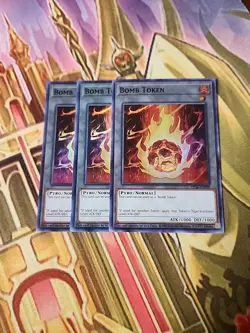 3X Bomb Token Super Rare OP26-EN030 NM Yugioh - Image 1