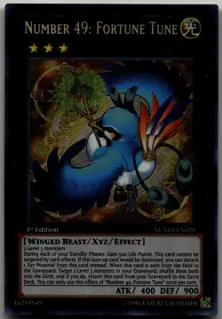 Number 49: Fortune Tune Secret Rare Number Hunters NUMH-EN029 LP - Image 1