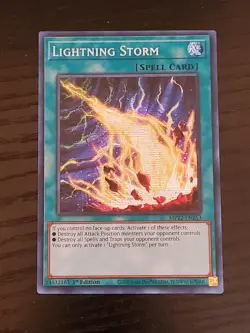 Yugioh x1 Lightning Storm MP22-EN253 Prismatic Secret Rare 1st Edition (NM) - Image 1