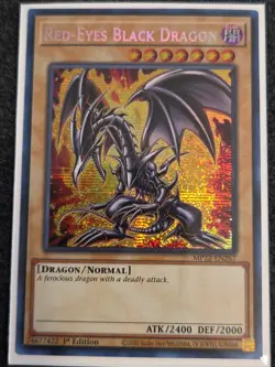 YUGIOH! Red-Eyes Black Dragon MP22-EN267 Prismatic Secret Rare 1st NM - Image 1