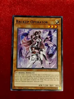 Yu-Gi-Oh! Backup Operator FLOD-EN003 1st Edition Rare - Unplayed Mint+ - Image 1