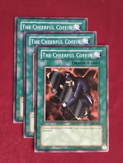 (x3) The Cheerful Coffin MRD-059 Yu-Gi-Oh! Unlimited Edition - Unplayed Mint+ - Image 1