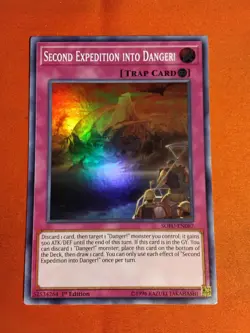Yu-Gi-Oh! Second Expedition into Danger! 1st Ed SOFU-EN087 Super Rare Unplayed M - Image 1