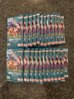 One Piece TCG Two Legends OP-08 Booster Packs X24 ENGLISH - Image 1