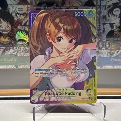 One Piece Card TCG Legends OP08-058 Charlotte Pudding Alt Art Leader ENG - Image 1