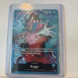 • Buggy • OP09-050 SR SD25 BLUE Buggy Leader Holo Foil One Piece TCG NM - Image 2