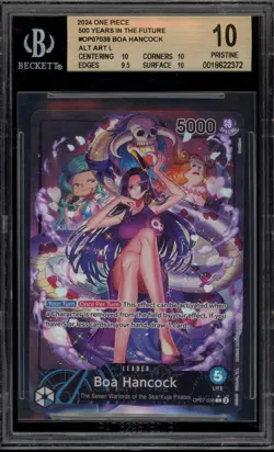 One Piece CCG Boa Hancock 500 Years in the Future Alternate Art OP07-038 BGS 10 - Image 1