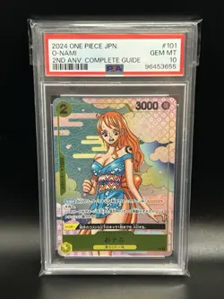 2024 One Piece O-NAMI 2nd Anniversary Complete Guide Japanese OP06-101 PSA 10 - Image 1