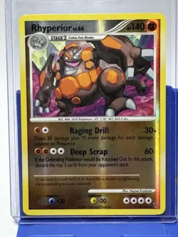 Pokemon Rhyperior Supreme Victors Reverse Holo Card 10/147 LP - Image 1
