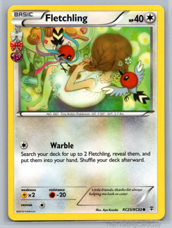 Pokemon Fletchling RC25/RC32 Generations Radiant Collection TCG Card LP - Image 1