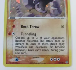 Pokemon TCG Onix Card 42/112 FireRed & LeafGreen Reverse Holo - Image 3