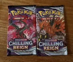 2 Packs NEW Sealed Pokemon Chilling Reign FREE SHIPPING Sword & Shield TCG Card - Image 1