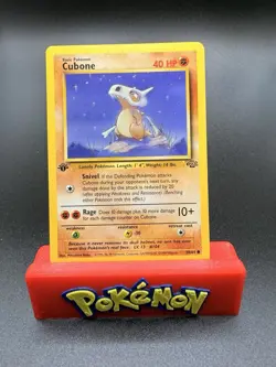CUBONE 1ST EDITION 50/64 Jungle Pokemon Card English NM/NEAR MINT - Image 1