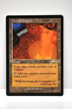 MAGIC THE GATHERING, CITY OF TRAITORS, EXODUS, NM, NEVER BEEN PLAYED - Image 1