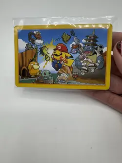 Pokemon x Super Mario Pikachu Crossover Playing Card 2016 Nintendo - Image 2