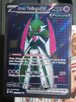 Pokemon TCG Paradox Rift - Iron Valiant EX 225/182 Full Art Holo - Image 1