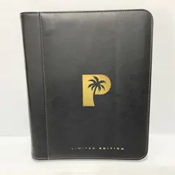 Black Leather Limited Edition Palms Off 9 Pocket Binder - Pokemon One Piece Card - Image 1