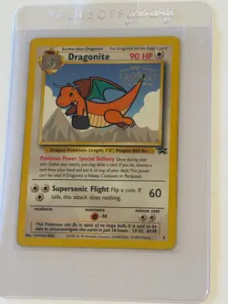 Pokemon Dragonite Black Star Promo 5 The First Movie Card DMG - Image 1