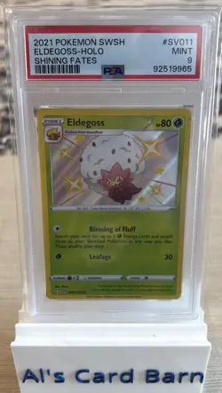 2021 Pokemon Eldegoss SWSH #SV011 Shining Fates Shiny Holo - PSA 9 MINT - Image 1