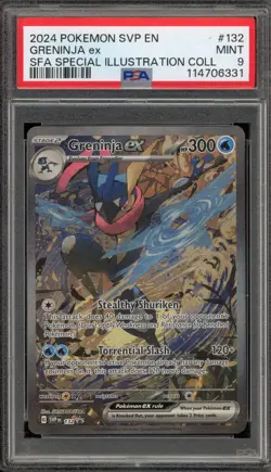 Pokemon Greninja ex SFA Special Illustration Coll. Promo SVP EN 132 PSA 9 Mint - Image 1