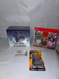 Pokemon TCG Silver Tempest Elite Trainer Box Sealed, Silver Tempest Pin, blister - Image 1