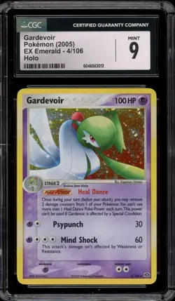 Pokemon Gardevoir EX Emerald Holo Rare #4 CGC 9 Mint - Image 1