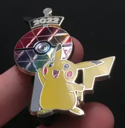 Pikachu Pokemon Pin Badge Center Exclusive Centre Happy New Year 2022 - Image 3