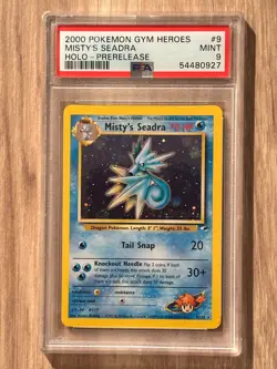 Pokemon Gym Heroes Misty's Seadra Prerelease PSA 9 Certification # 54480927 - Image 2