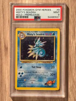 Pokemon Gym Heroes Misty's Seadra Prerelease PSA 9 Certification # 54480927 - Image 3