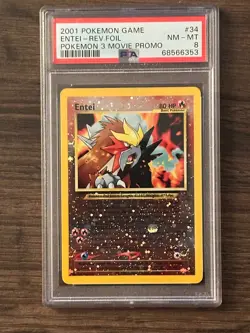 Pokemon Black Star Entei Promo PSA 8 # 68566353 #34 - Image 2