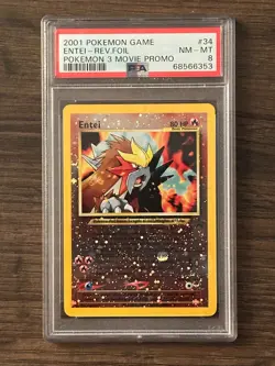 Pokemon Black Star Entei Promo PSA 8 # 68566353 #34 - Image 3