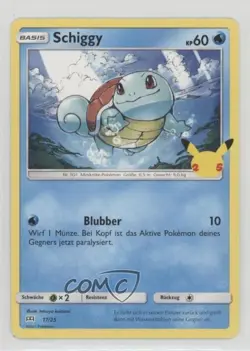 Squirtle German Confetti Holo Pokemon Sword & Shield McDonald's Collection #17 - Image 1